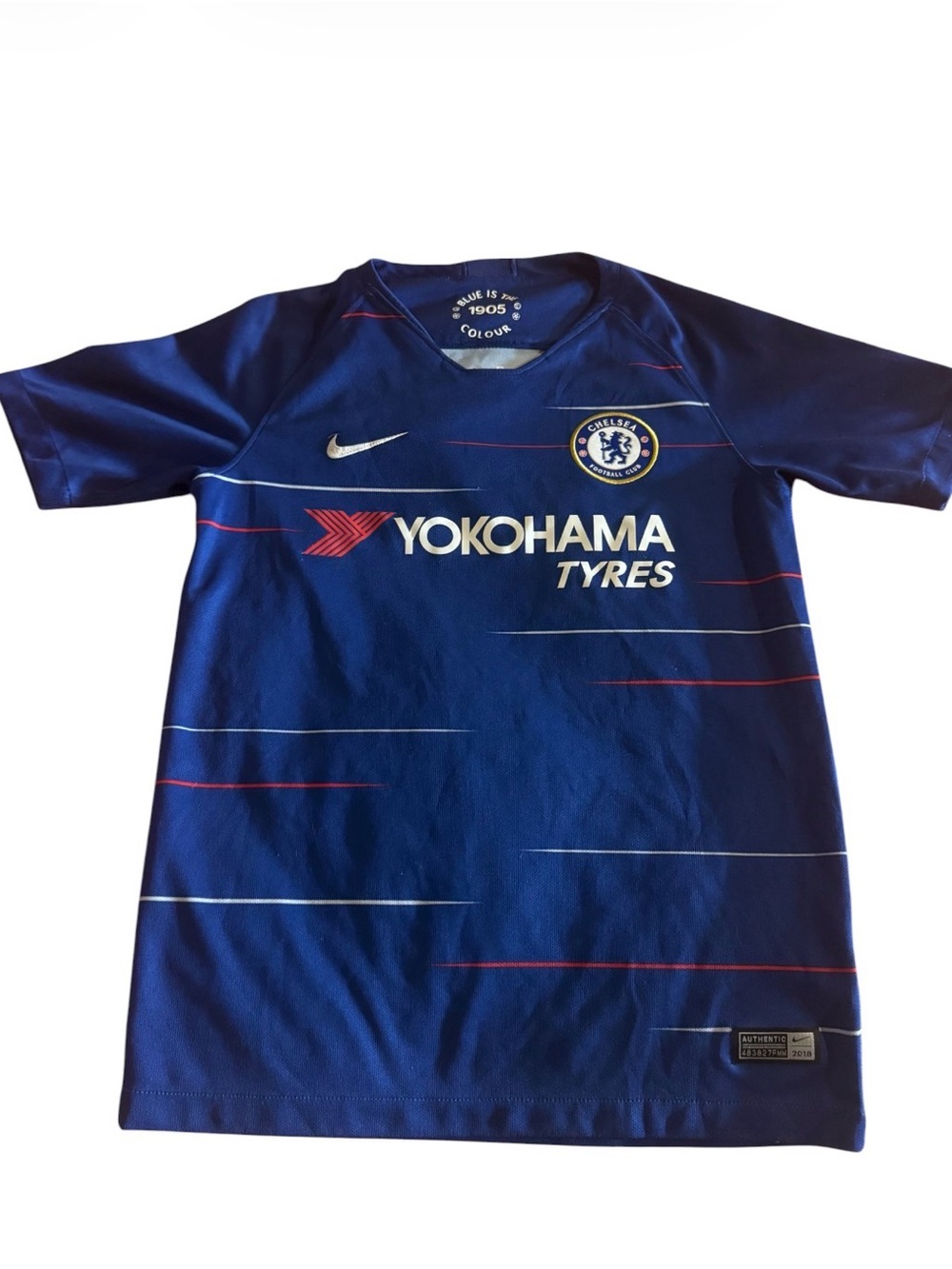 Nike Chelsea FC Kids Home Jersey - Blue with Red Accents